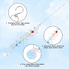 Glass Round Suncatchers Hanging Ornaments HJEW-WH20012-01-6
