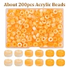 200Pcs Acrylic Beads KY-YW0002-06E-1