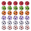 30Pcs Sport Theme Resin Rhinestone Beads RESI-TA0003-96B-3