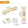 6 Sets Alloy Bag Twist Lock Accessories FIND-WR0002-32-4