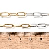 4MM Two Tone 304 Stainless Steel Textured Paperclip Chain Necklaces for Man and Women SA-CBAB767-10GP-5