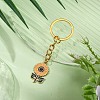 Sunflower Alloy Enamel Keychains KEYC-JKC01003-2