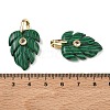 Synthetic Malachite Pendants X-GG-CBA105B-01B-G-3