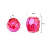 AB Color Plated Eco-Friendly Transparent Acrylic Beads TACR-CJ0001-13-2