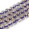 Crackle Transparent Glass Beads Strands GLAA-N030-8mm-01C-1
