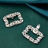 Alloy Crystal Rhinestone Shoe Buckle Clips FIND-WH0021-88P-4