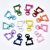 Spray Painted Eco-Friendly Alloy Swivel Snap Hooks Clasps PALLOY-T080-09-NR-2