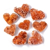 Heart Natural Drusy Citrine Display Decorations PW-WGAA3BE-02-4
