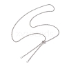 2Pcs 2 Colors 304 Stainless Steel Slider Necklace Makings AJEW-JB01259-2