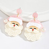 Santa Claus Acrylic Dangle Stud Earrings FS-WGC85F3-02-1