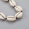 Cowrie Shell Beaded Necklaces NJEW-JN02293-2