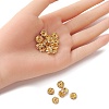 Brass Rhinestone Spacer Beads RB-YW0001-05D-01G-5