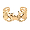 Ocean Theme 304 Stainless Steel Cuff Bangles for Women BJEW-Z171-01G-01-4
