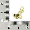 Real 18K Gold Plated Brass Pave Cubic Zirconia Pendants KK-M283-08D-01-3