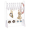   1 Set Transparent Acrylic Earring Display Stands EDIS-PH0001-21E-8