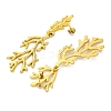 Ion Plating(IP) 304 Stainless Steel Tree Branch Stud Earrings EJEW-D281-32G-2