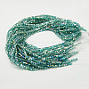 Electroplate Glass Beads Strands X-EGLA-D018-8x8mm-53-2