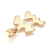 304 Stainless Steel Pendants STAS-L210-06L-G-01-2
