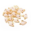 Glass Imitation Jade Connector Charms FIND-G047-04G-3