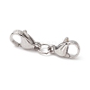 304 Stainless Steel Double Lobster Claw Clasps STAS-E163-57P-C-5