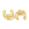 Brass Cuff Earrings EJEW-C104-152G-2