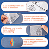 CRASPIRE 2 Sets 2 Style Non-Woven Embroidery Aid Drawing Sketch DIY-CP0009-94-6