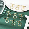 15 Sets Brass Toggle Clasps KK-BBC0021-11-4