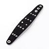 Punk Rock Style Cowhide Leather Rivet Bracelets BJEW-D438-08-2