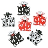 6Pcs 3 Colors Halloween Acrylic Pendants OACR-FS0001-66-3