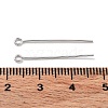 Anti-Tarnish Rhodium Plated 925 Sterling Silver Flat Head Pins STER-M117-03B-P-3