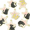 8Pcs 4 Styles Alloy Enamel Pendants FIND-FS0001-91-3