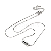 304 Stainless Steel Serpentine Chain Necklaces NJEW-K255-33P-4