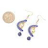 Natural Mixed Stone Dangle Earrings EJEW-MZ00544-6