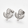 Non-Tarnish 304 Stainless Steel Stud Earring Findings STAS-S079-68B-2