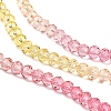 Transparent Painted Glass Beads Strands DGLA-A034-T4mm-A07-4