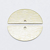 Brass Semi Circle Pendant KK-G331-58G-NF-2