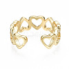 Brass Cuff Rings RJEW-Q161-025-NF-3