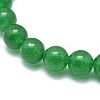 Natural Malaysia Jade Bead Stretch Bracelets X-BJEW-K212-A-013-3