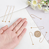 4Pairs 304 Stainless Steel Ear Thread with Heart for Women STAS-UN0035-81-3