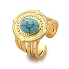 Natural Turquoise Finger Rings RJEW-Q006-01C-G-2