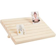 7-Slot Wooden Place Card Display Stands ODIS-WH0029-52A