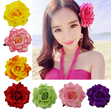 Cloth Flower Alligator Hair Clips PHAR-Q117-01