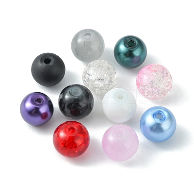 300Pcs 15 Styles Glass Beads GLAA-FS0001-46-1