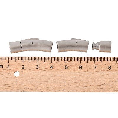 304 Stainless Steel Bayonet Clasps STAS-C041-01-1