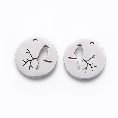 Non-Tarnish 201 Stainless Steel Pendants X-STAS-F231-034P-1