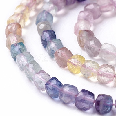 Natural Fluorite Beads Strands X-G-G991-C01-1