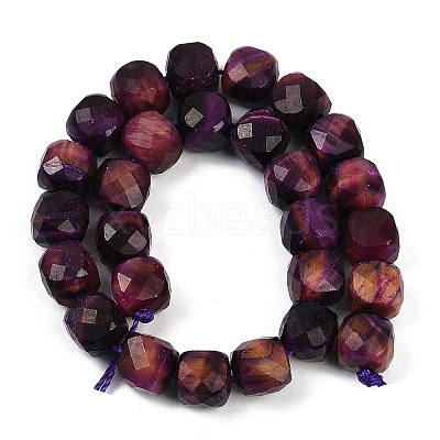 Natural Tiger Eye Dyed Beads Strands G-H028-A01-07A-1