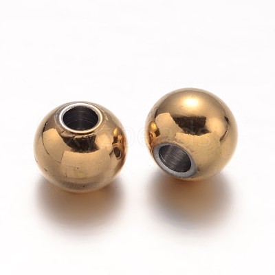 Ion Plating(IP) 304 Stainless Steel Beads STAS-G130-01G-6mm-1