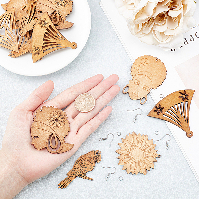 DIY Dangle Earring Making Kits DIY-FH0001-35-1