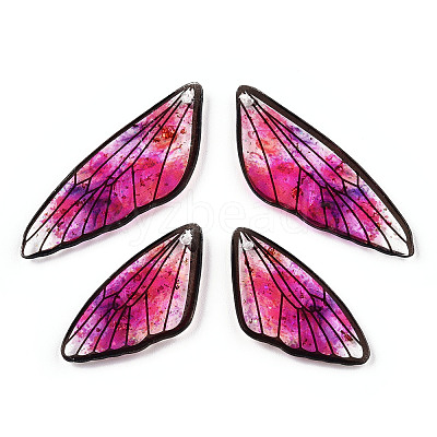 Transparent Resin Wing Pendants Set RESI-TAC0021-01B-1